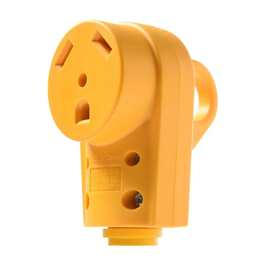 30 Amp Male Rv Receptacle Plug Electrical Plug Adapter With Handle (30amp Male),Drop Shipping