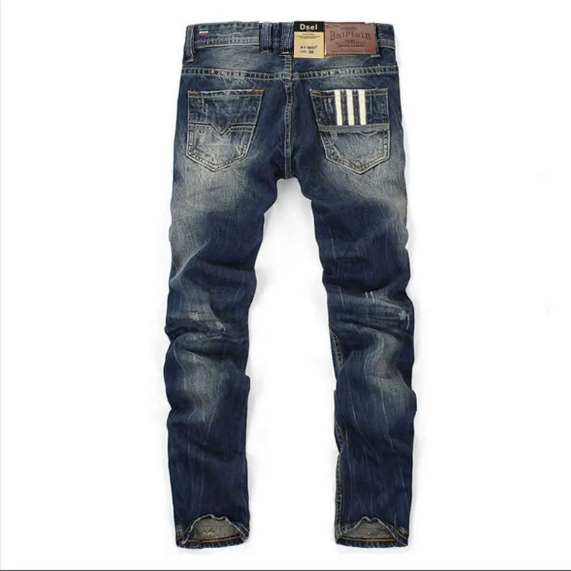 Top Quality Hot Sale Fashion Brand Men Jeans Straight Dark Blue Color Printed Jeans Men Ripped Jeans,High Quality Jeans