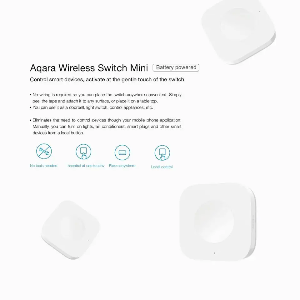 Aqara smart home new products aqara wireless mini switch reset - ANKUX.COM