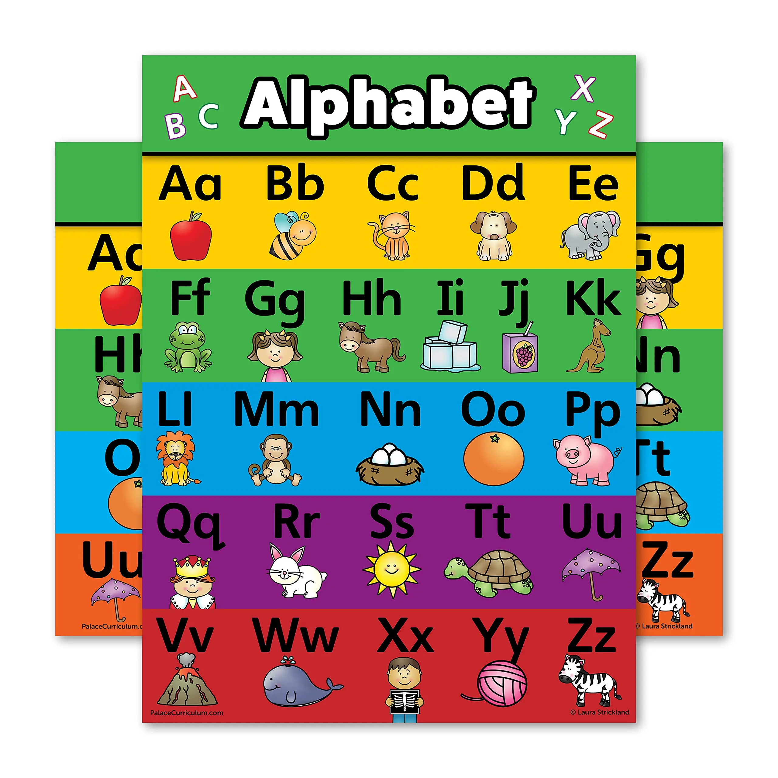 Buy Abc Alphabet Spanish Poster Chart Laminated Español Alfabeto