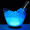 hot sale 8L flash led ice bucket cooling beer wine champagne ice bucket stand for restaurant