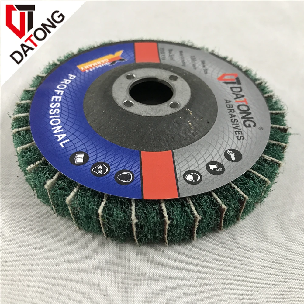 5Pcs 4 Inch Nylon Fiber Flap Disc Polishing Grinding Wheel,Scouring Pad Buffing Wheel For Angle Grinder - View #11