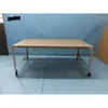 good display wooden table in retail store