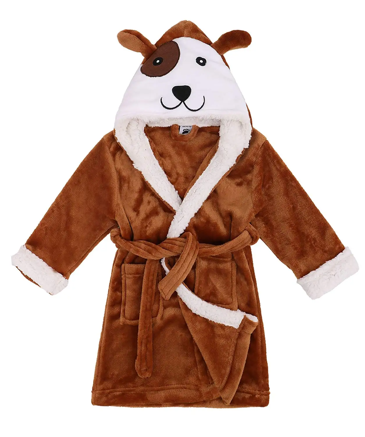 Arctic Paw Boys/Girls' Plush Soft Hooded Bathrobe Theme Party Costume Robe