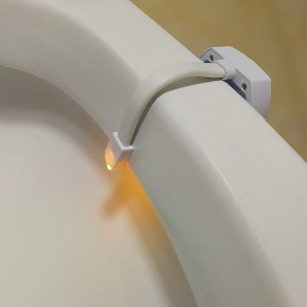 Light Up Toilet Seat Rechargeable Battery Modern Design 8 Colorful Pir