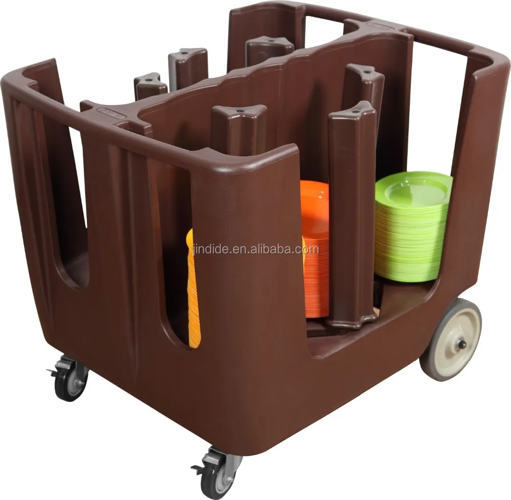 Plate Trolley / Dish Caddy Tableware Trolley For Restaurant / Hotel