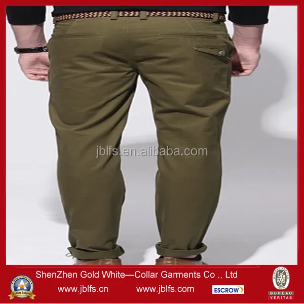 Men's Cotton Slim Fit Long Pants With Side Pockets Buy Mens Heavy