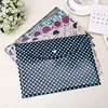Waterproof A4 document filing envelope pp file bag with button
