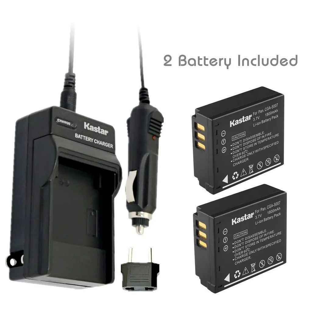 LiIon Battery Charger for Panasonic LUMIX DMCTZ1 DMCTZ2 DMCTZ3 DMC
