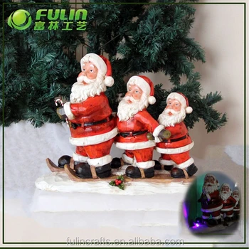 santa claus resin statue