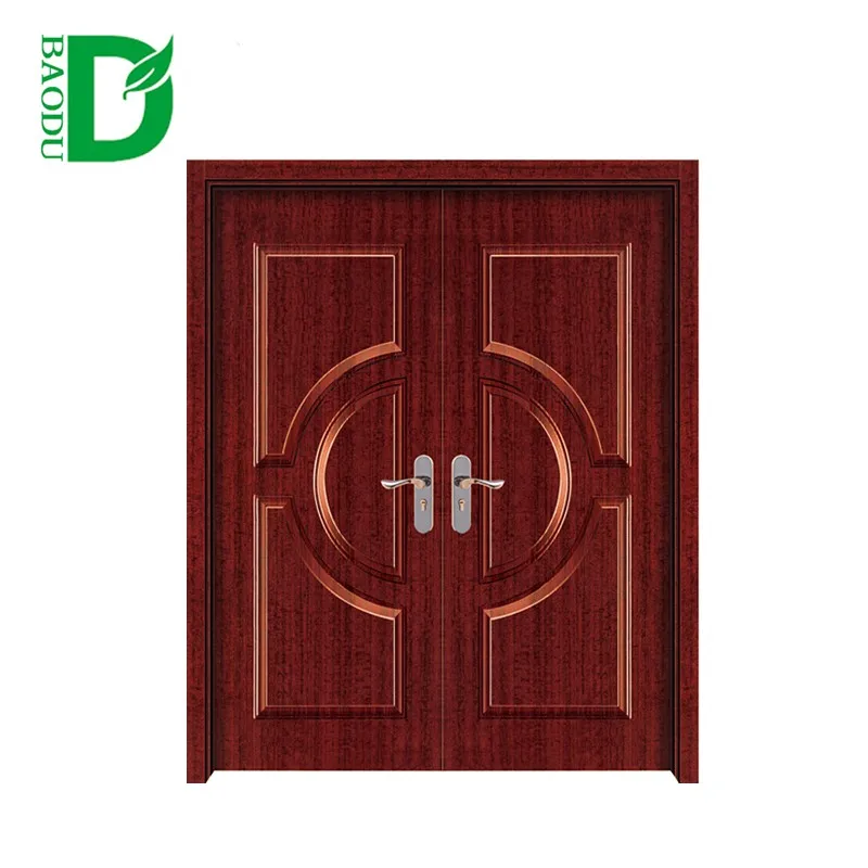 Sound Proof pvc coated wooden door melamine interior door