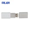 128GB custom memory stick metal pendrive gifts 4 blue LED lighten up logo crystal Usb flash drive