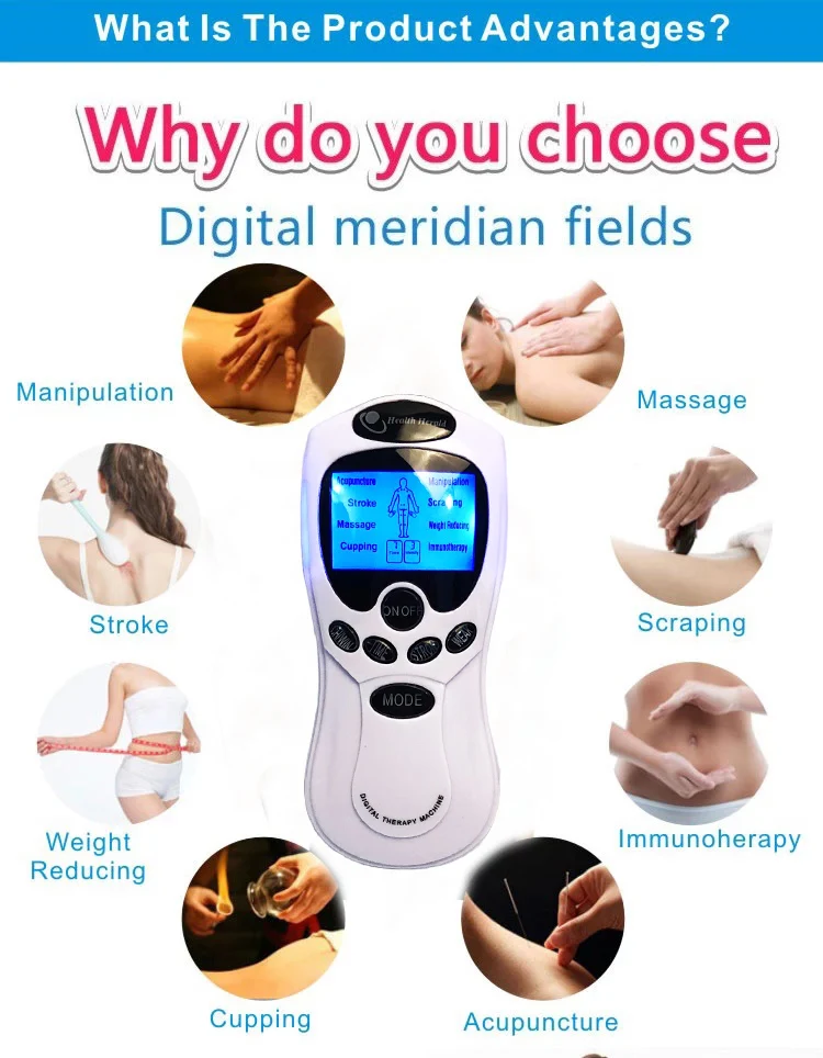 Electric massager slimming Tens Acupuncture Digital Therapy Machine For Back Neck Foot Amy Leg Health Care