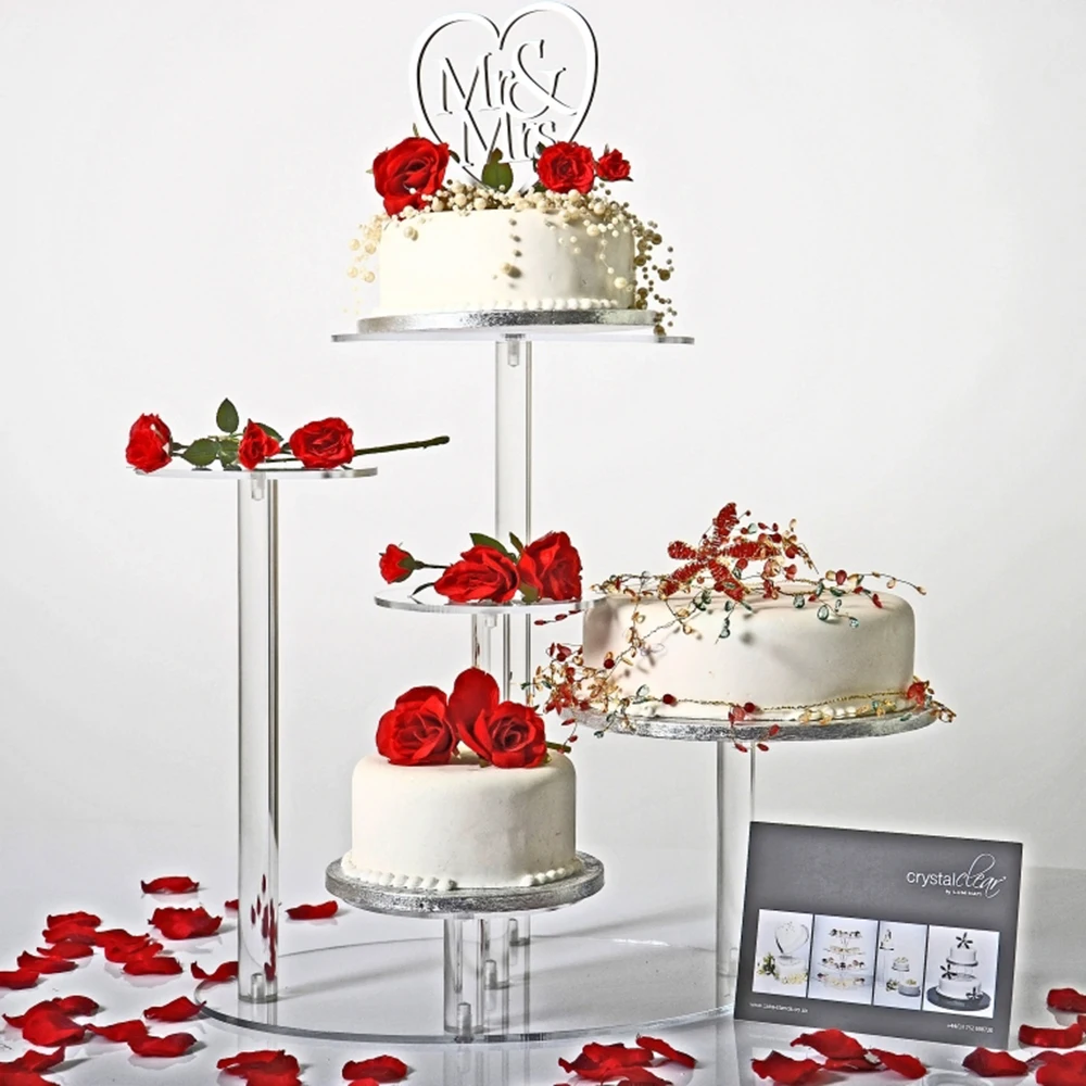 4 étages carré cup cake stand mariage fête d'anniversaire ...