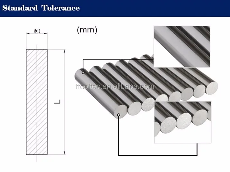 Tungsten Carbide Rods With Two Straight Holes,330mm D6 D8 D10 D12