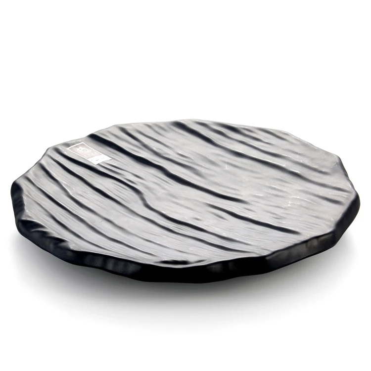 Hot Sale 100 Melamine Square Black Slate Stone Plate Buy Slate Stone