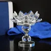Crystal Lotus Flower Candle Holder candlestick MH-1996
