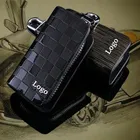 Chave do carro da carteira, tartan design de moda chave do carro bag/titular