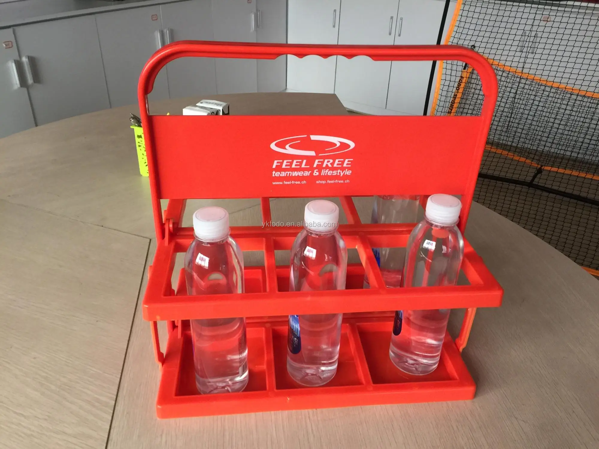 Foltable Safety 6 Carrier Sports Water Bottle Carrier For Soccer