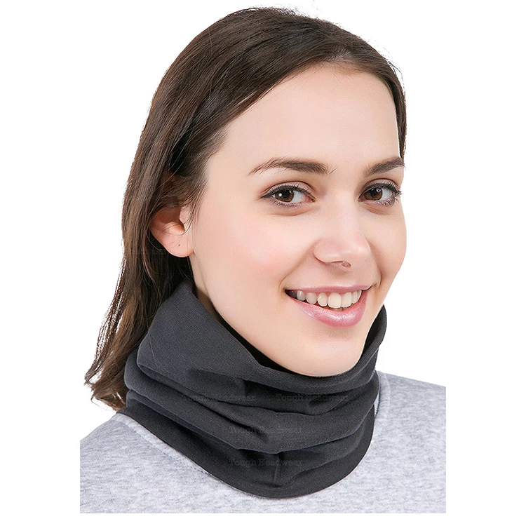 plain winter outdoor running polar fleece neck warmer