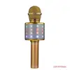 wireless microphone professional condenser karaoke mic with LED stand radio mikrofon studio recording studio