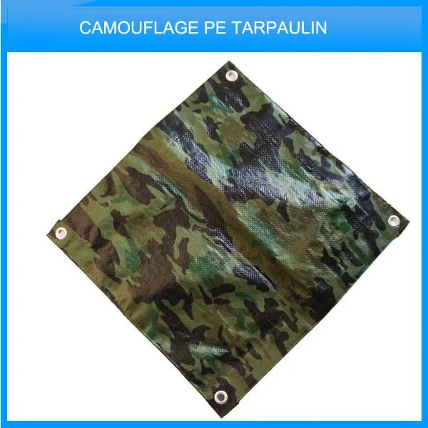 Hdpe Woven Camouflage Tarpaulin /military Tarp Plastic Eyelets ...