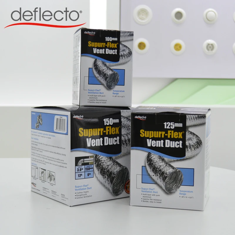 Chinese Product Air Conditioner Parts Aluminum Foil Flexible Duct Gift Box Packaging