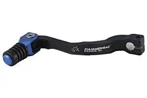2012 Yamaha YZ250 Shifter Lever Kit with Rubber Shifter Tip (+0mm Offset) - Blue, Manufacturer: Hammerhead Designs, HHEAD SHIFT LVR RUB YAM +0