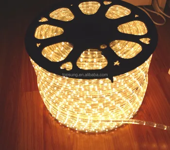 2 Wire Round Warm White Color 220v Led Rope Light Flat Warm White Color 220v Led Rope Light