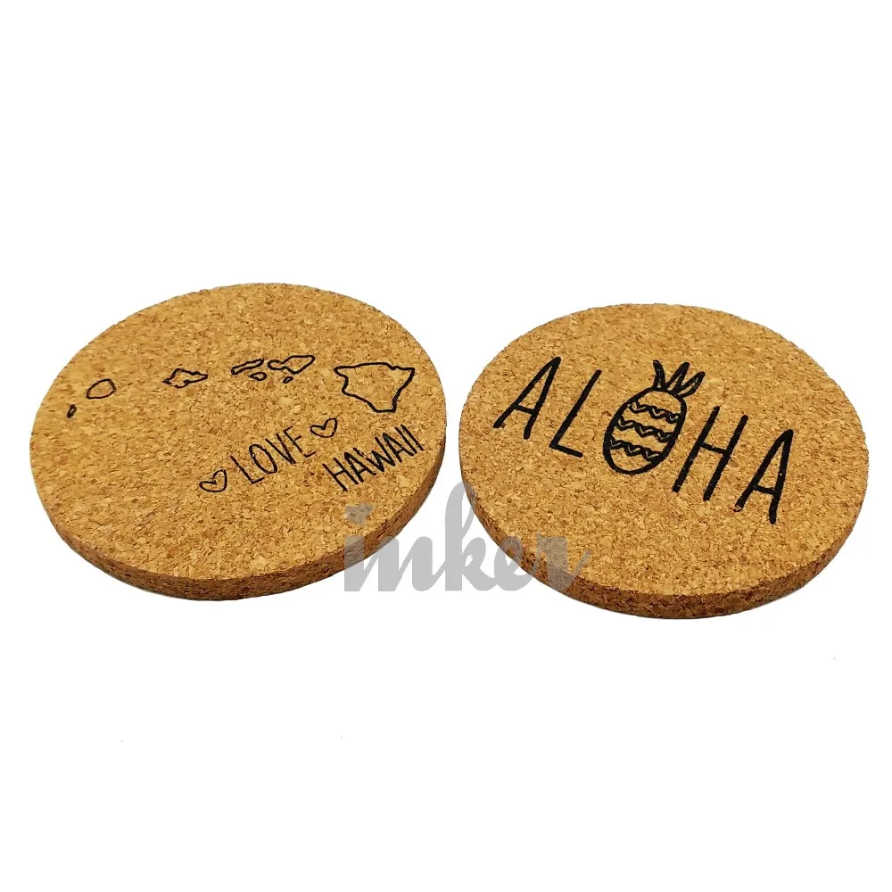 Wooden Custom Round Absorbent Paper Cardboard Drink Bulk Coasters
