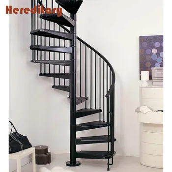 Casa Escaleras De Metal Usado Negro Escaleras En Espiral Para Espacios