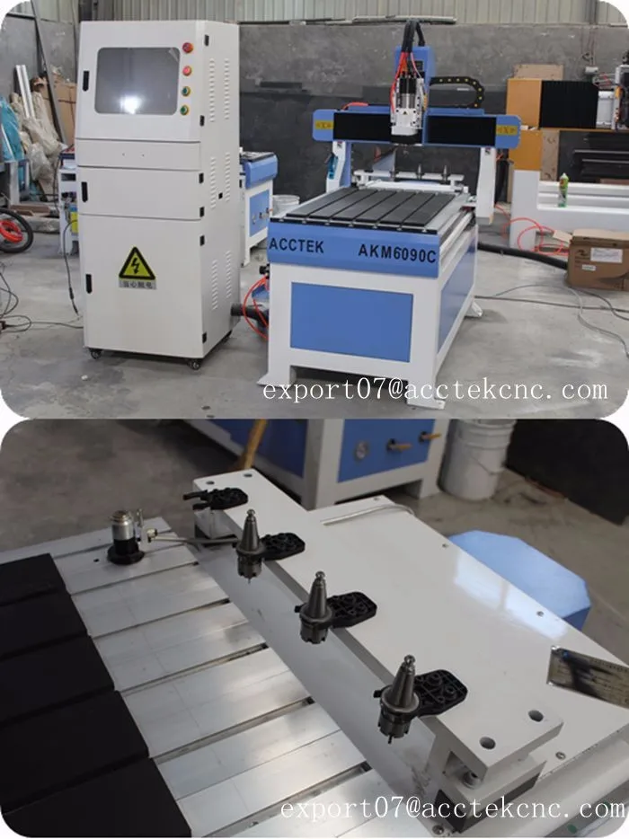 6090 ATC cnc router woodworking machine spindle with atc