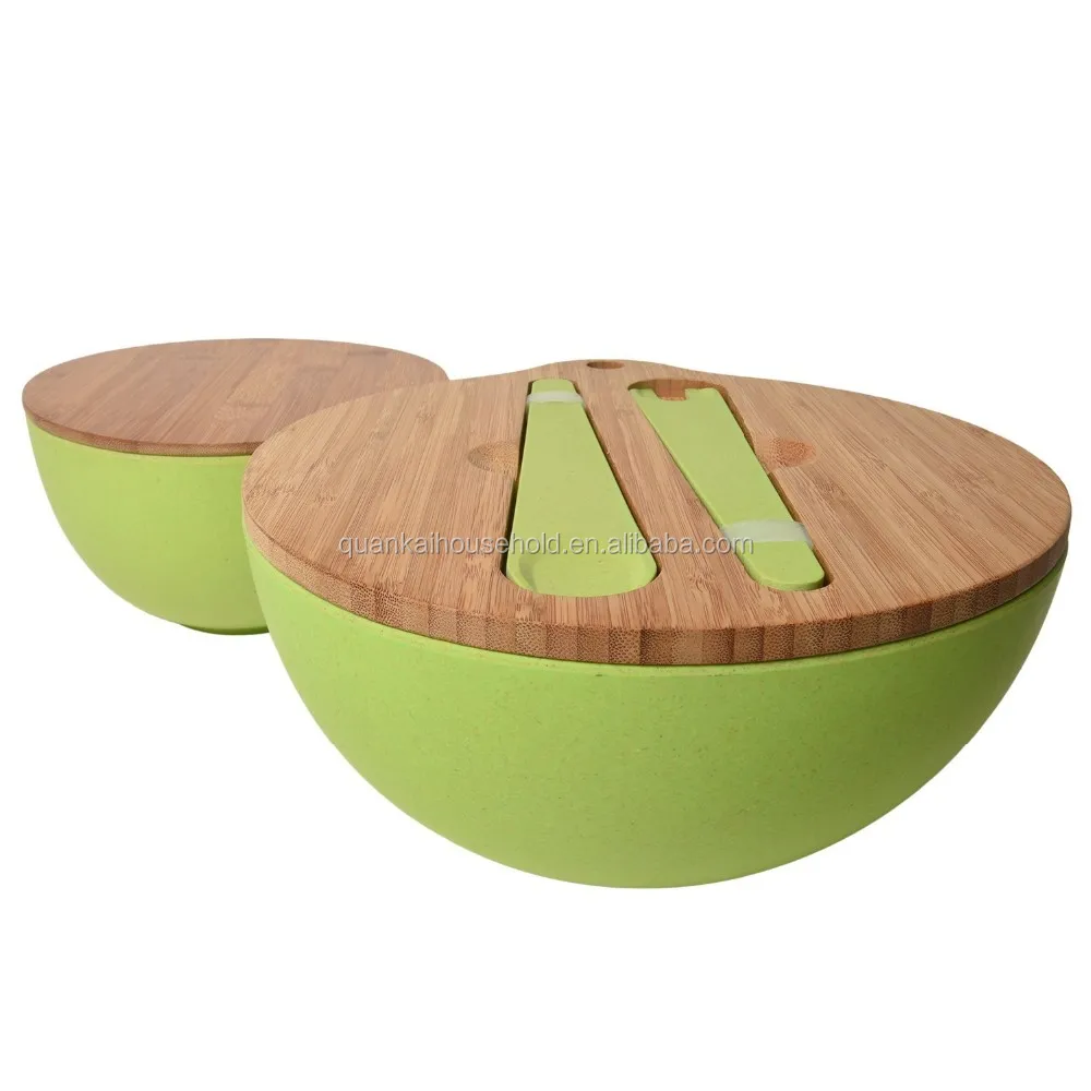 Бамбуковая крышка купить. Салатник с бамбуковой крышкой. Бамбуковая посуда для салата. Миска с бамбуковой крышкой. Миска для салата из бамбука.