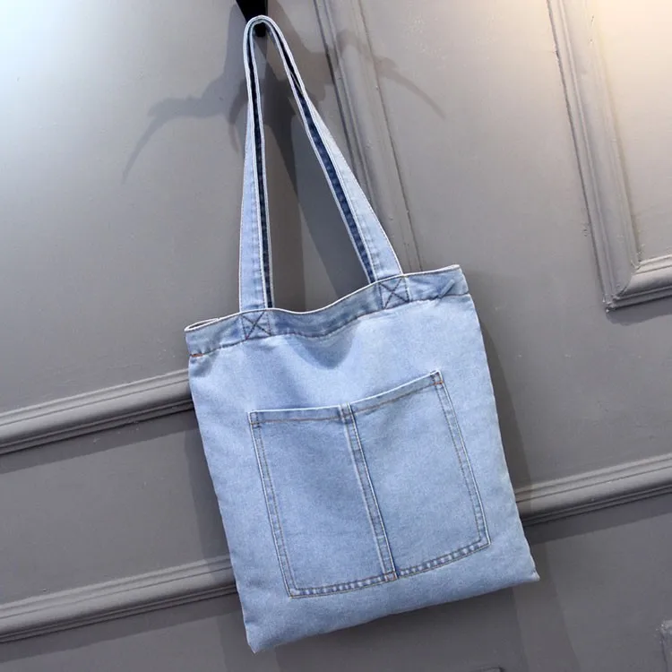 Customized Denim Tote Bags Wholesale 