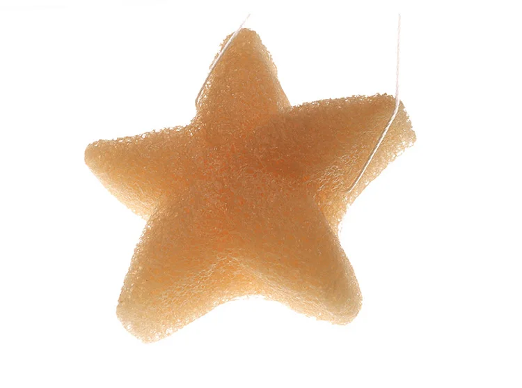 Lovely Star Shape Washable Sponge For Baby Facial Clean Body Bath