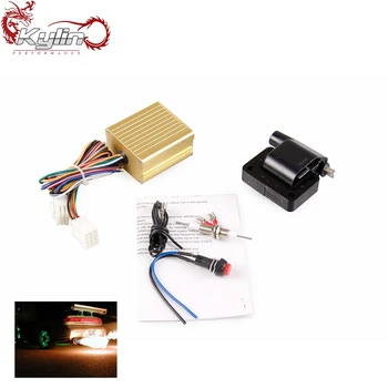 Kylin Racing Aircraft Aluminum Fire Burner Afterburner Kit Car Kylin Racing Aircraft Aluminum Fire Burner Afterburner Kit Car Modification Exhaust Flame Thrower