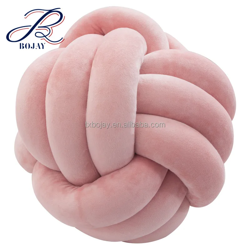 Hand Knitted Pillows Machine Washable Giant Yarn Braid Yarn For