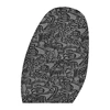 Rubber half soles for shoe sole repair with non slip and wear resisting