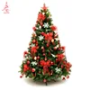 5ft/6ft/7ft mixed leaves hooked structure decorated christmas tree with decorations