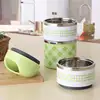 Stainless Steel Thermal Lunch Box Heat & Cold 2-Layer Preservation Box 1080ml box
