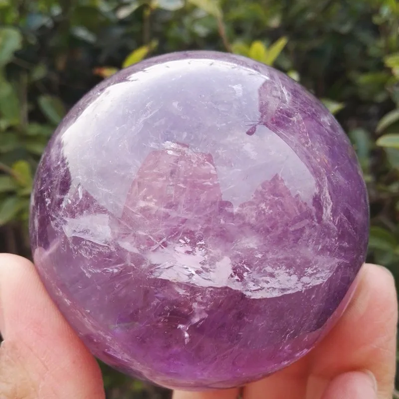 Stunning Amethyst Ball Natural Crystal Ball Hand Polished Amethyst 