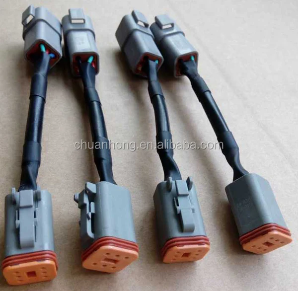 Deutsch 6 Pin Conversion Jumper Harness Dtm046p To Dtm066s Extension