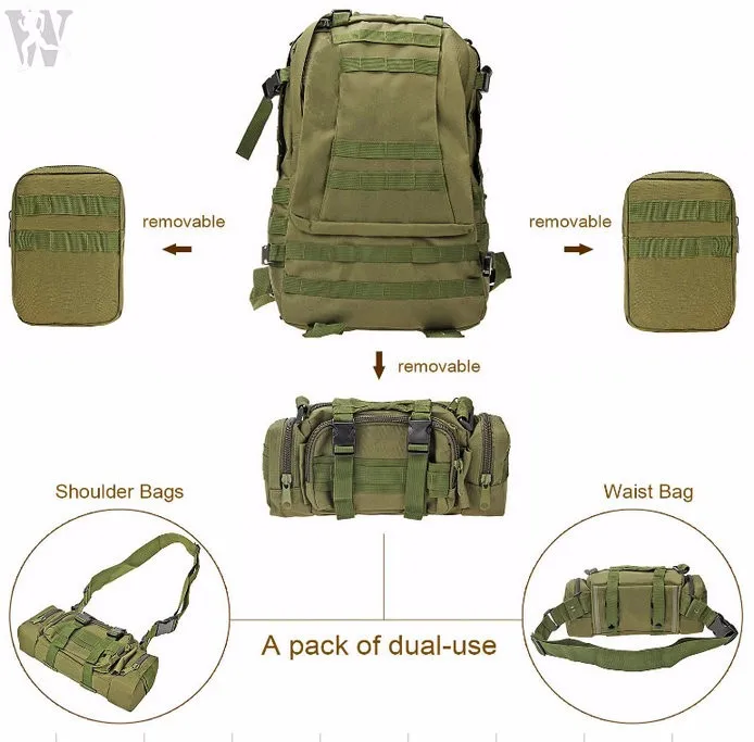 Top Quality 1000d Cordura Nylon Army Backpack Tactical Military ...