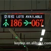 RS-485 and IP/TCP Indoor LED Display Shows Parking Space Lots Available information