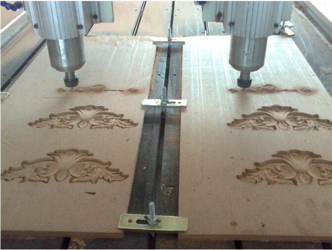 multipurpose 2 spindle cnc cutting engraver router machine