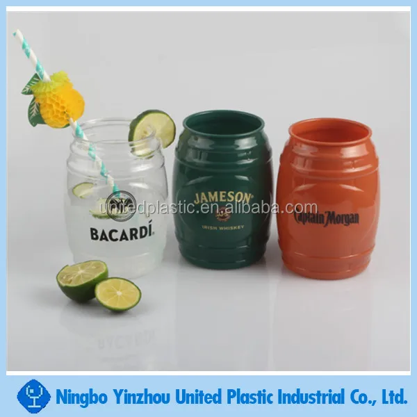 Plastic Beer Barrel Shape Cocktail Cup Buy Beer Barrel,Plastic Beer