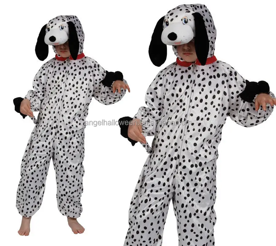 Kids Dog Fancy Dress Up Halloween Costume Dalmation Dalmatian