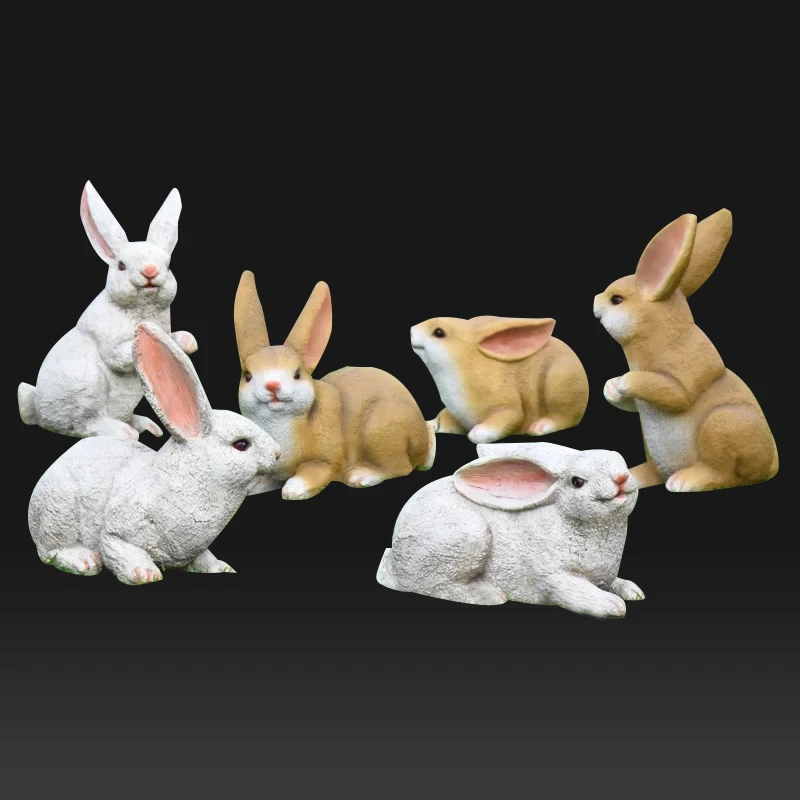 Wholesale Resin Rabbit Resin Animal Figurines Craft Statues Buy Custom Resin Sculpture