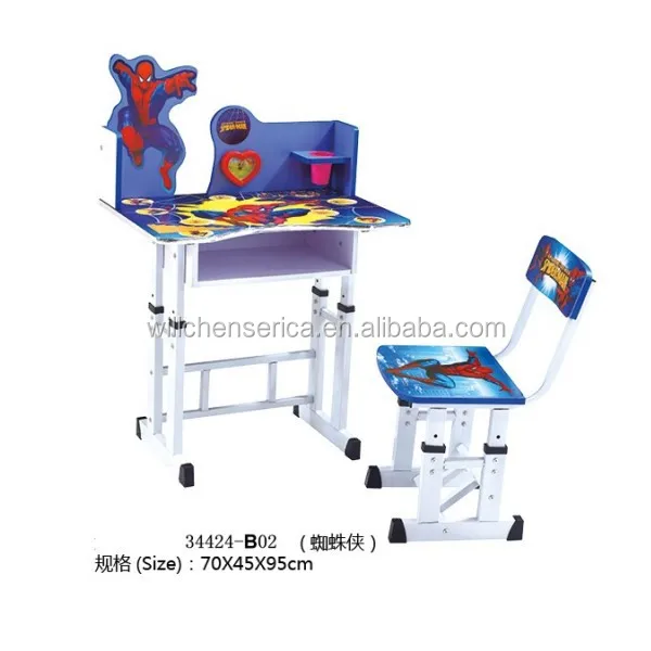 New Design 34424 B02 Cartoon Wooden Or Glass Children Desk