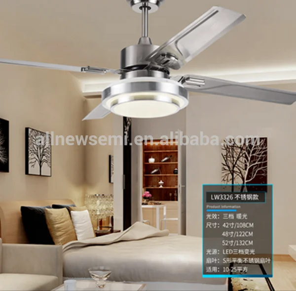 مروحة السقف مروحة مع ضوء السقف الحديثة ديكور غرفة الجلوس مع أضواء led